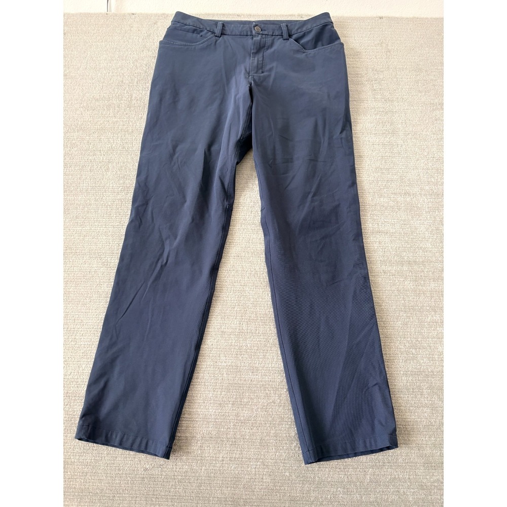 Lululemon ABC Pant Men 34x32 Dark Blue Commuter Athleisure Workwear Casual